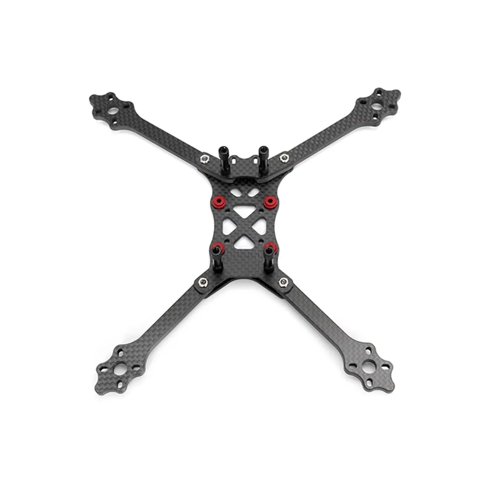 TRANSTEC LASER HD S LITE 224 мм FPV гоночный Дрон Рама 6 мм Arm 7075 алюминиевое гладкое покрытие углеродное волокно 4 в 1 ESC 5 дюймов реквизит