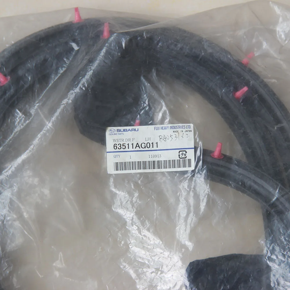 63511AG011 новые оригинальные WSTR DR F LH уплотнитель передней двери левой для Subaru Legacy