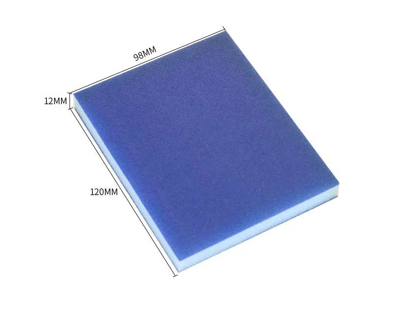 Новинка 10 шт. сухая и влажная синяя абразивная губка двойная полировальная блок