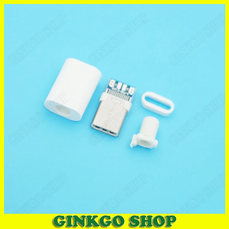 Штепсельная Вилка 4 в 1 Usb C Type 2 0 с печатной платой припой провод хвостовым