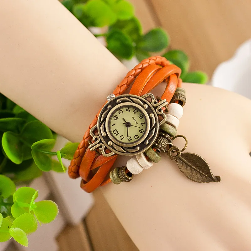 Новый Топ Марка Натуральная кожа Montre Femme Повседневные платья часы женские