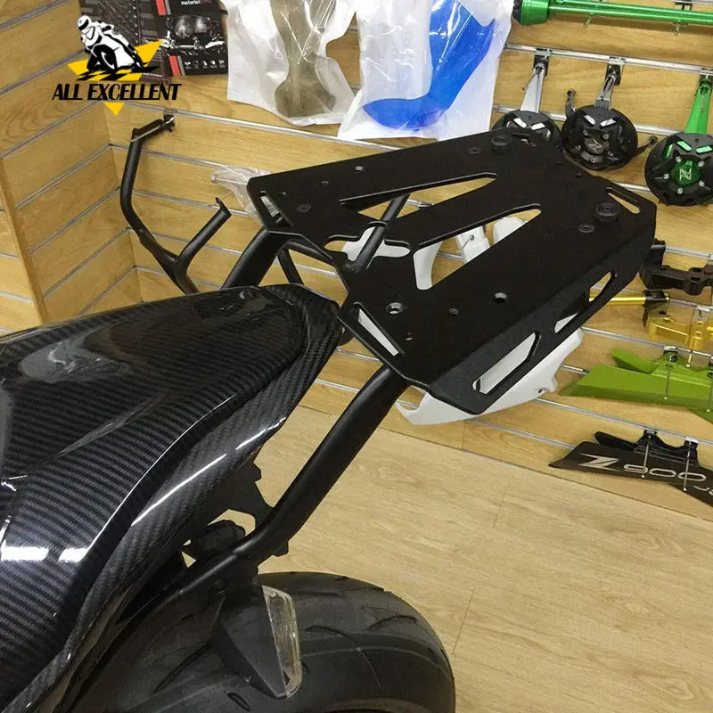 Мотоцикл для Kawasaki Черный Багажная стойка с 10 кг алюминиевая стойка со стальным креплением задний кронштейн для Z900