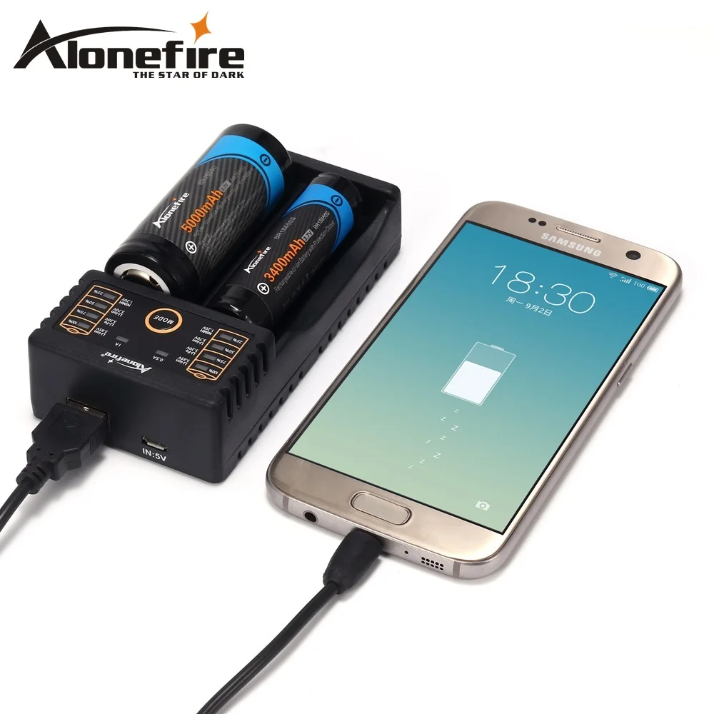 Зарядное устройство Alonefire MC202 18650 1 2 в 3 7 85 В AA/AAA 18350 26650 14500 16340 NiMH литиевая батарея