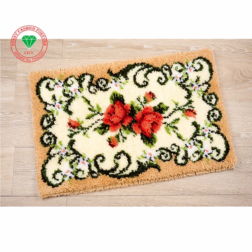 Цветы сделай сам вышивка крестиком нитки наборы для вышивки ковер защелка крючок