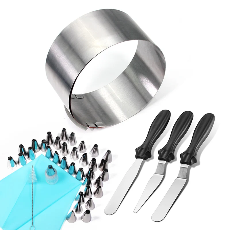 Инструменты для украшения торта 1 регулируемая форма Мусса 35 насадок глазировки 3