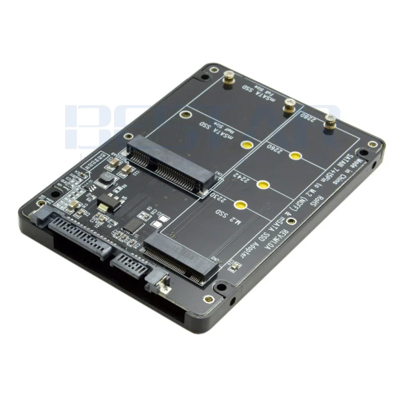 2 в 1 комбинированный адаптер M.2 NGFF B key и mSATA SSD на SATA 3 0 конвертер карты