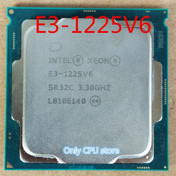Intle E3-1225V6 3.3GHz Quad Core процессоры Компьютерный процессор E3-1225 V6 рассыпчатые части E3 1225 бесплатная доставка.