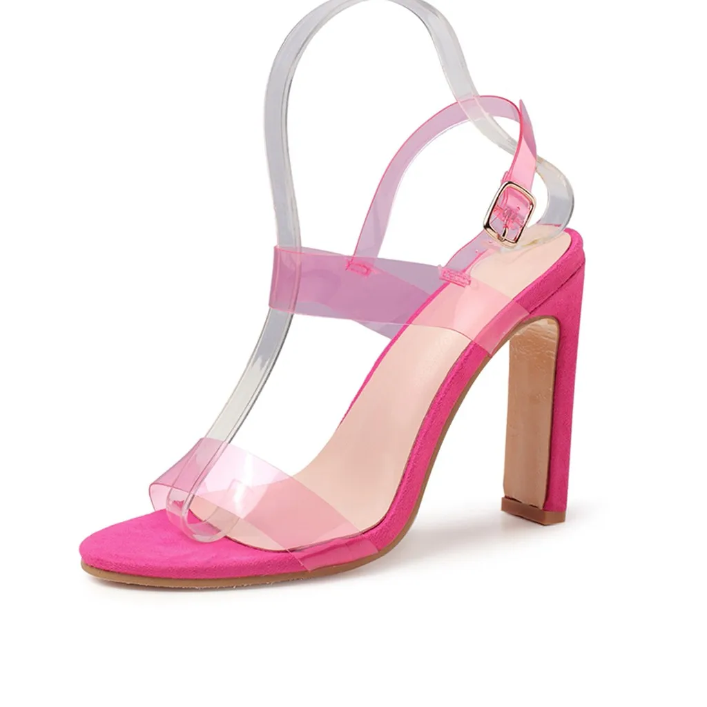 Женские босоножки коллекция 2019 года модные женские летние вечерние прозрачные