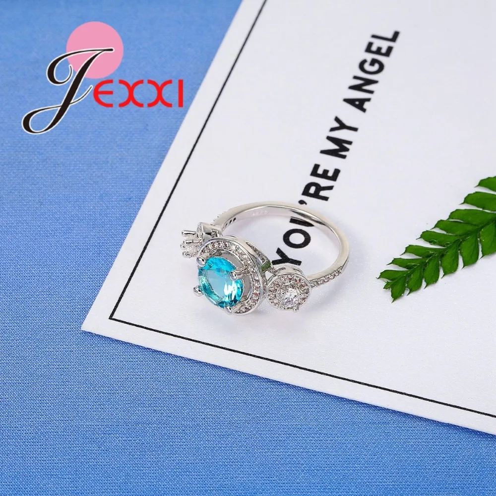 Charm Women Cubic Zirconia Rings For Wedding Engagement Jewelry Accessory 925 Sterling Silver Anniversary Anillos Bague | Украшения и