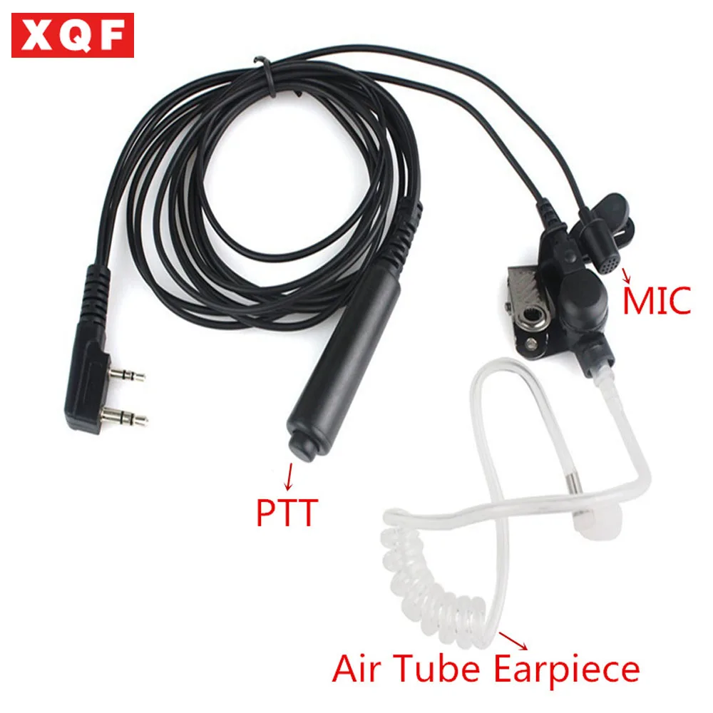 XQF гарнитура акустическая Воздушная трубка наушник PTT для Kenwood TK 3107 радио UV 5R 5RA 5RE