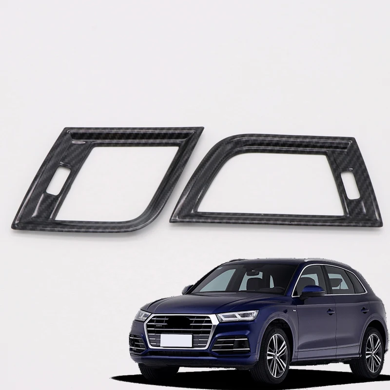 Для Audi Q5 FY 2018 ABS аксессуары для интерьера лицевая сторона Кондиционер Vent накладка