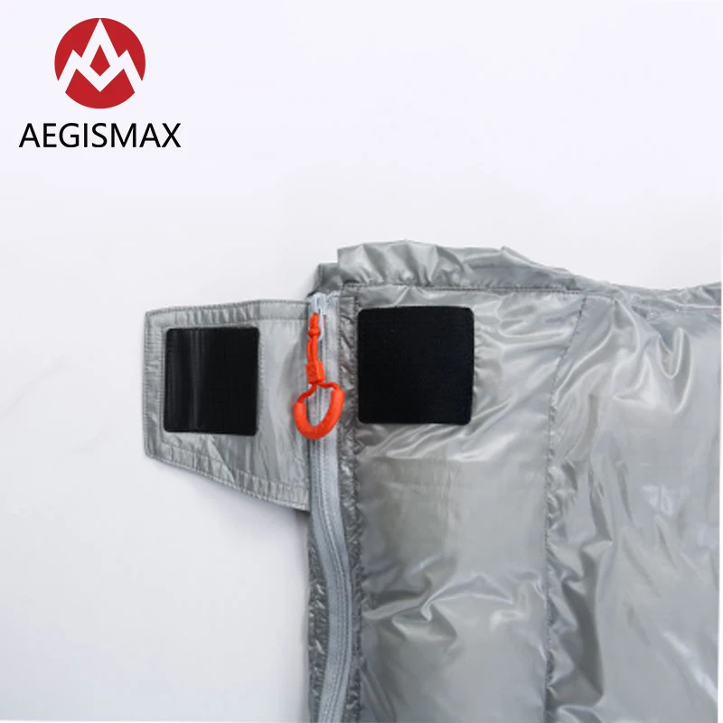 AEGISMAX Открытый Кемпинг E серии Пешие прогулки белый гусиный пух конверт Тип трехсезонный взрослый нейлоновый спальный мешок