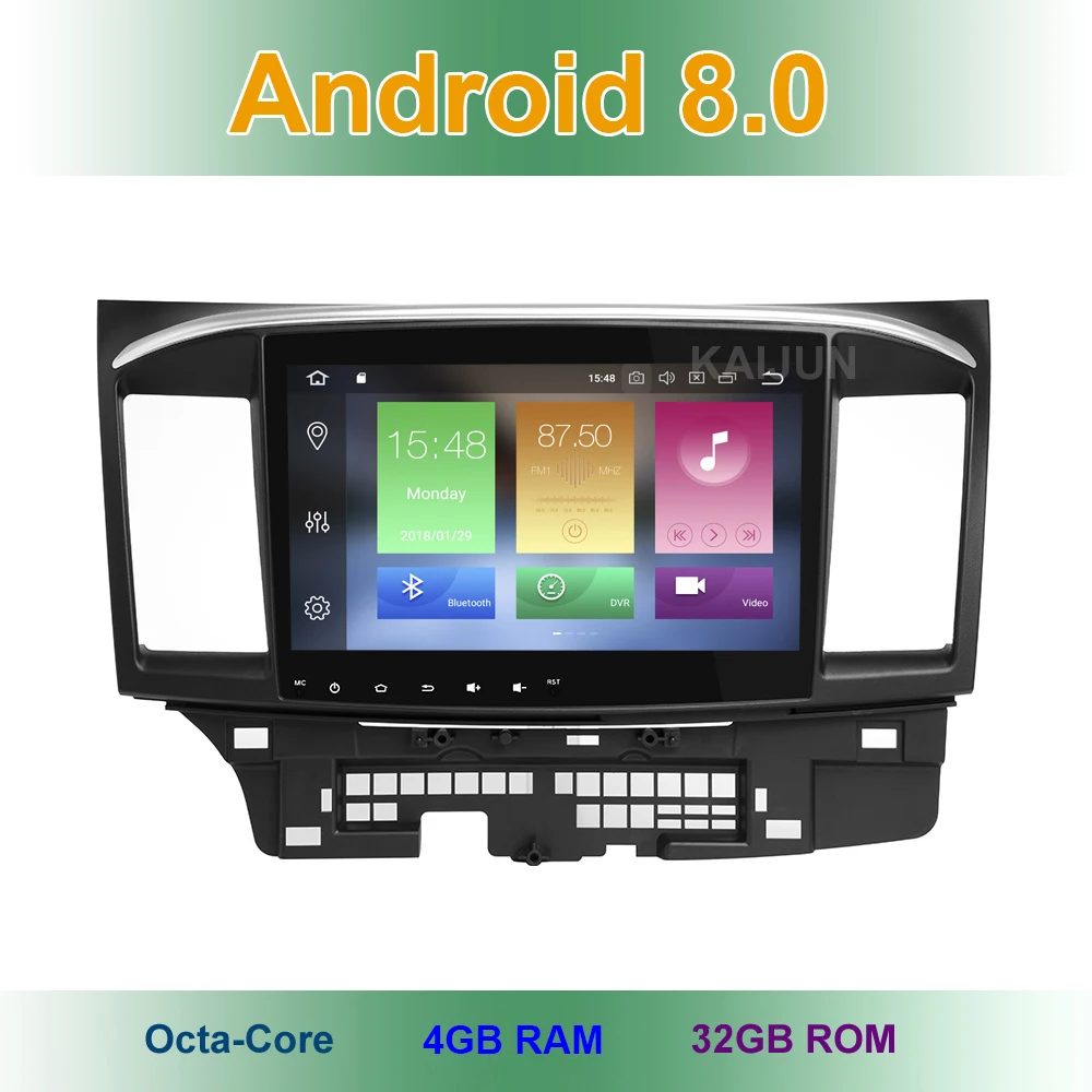 10 1 дюймов Android 8 0 автомобильный DVD мультимедийный плеер радио для MITSUBISHI LANCER 2008 2015 с