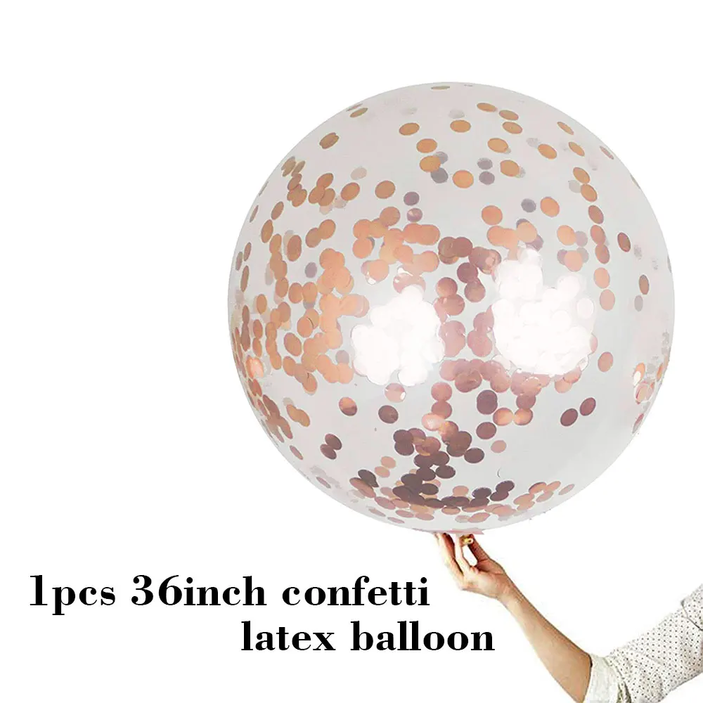 36inch AMAWILL, розовое золото, 32 дюйма, 30 см, с днем рождения, конфетти, шары, с днем рождения, 30 лет, вечерние украшения, для мужчин и женщин, вечерние украшения - Цвет: 36inch