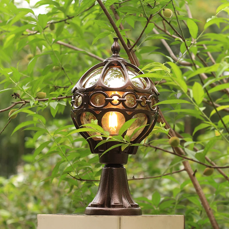 Скандинавский винтажный Уличный настенный светильник Настенный столб лампа