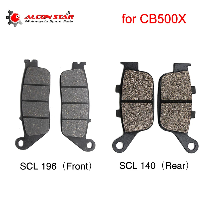 Alconstar 2 пары дисковых тормозных колодок для мотоцикла Подходит Honda CB500X CB 500X 2014 2015 Комплект передних и задних
