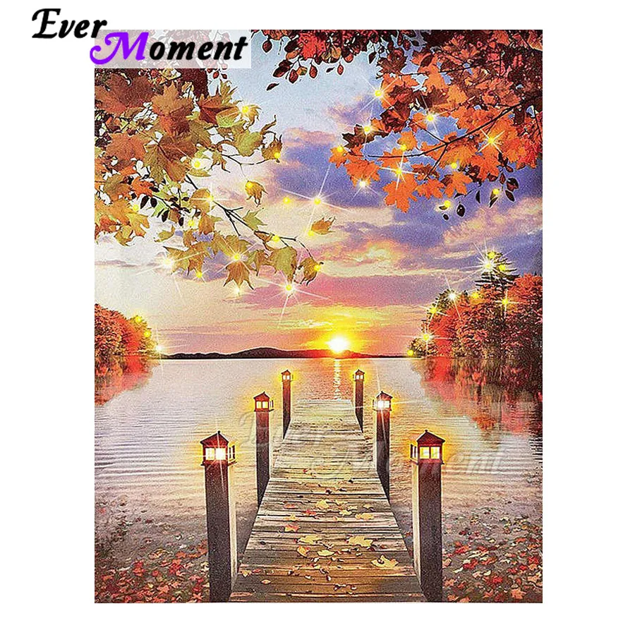 Алмазная живопись Ever Moment, подвесной светильник ручной работы, полностью квадратная мозаика, стразы, алмазная вышивка S2F2170