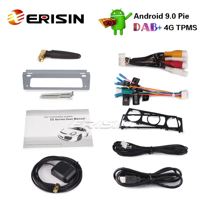 Erisin ES7967B 64 7 &quotавтомобильный стерео GPS Android 9 0 DAB + DVR Canbus OBD BT для BMW E90 3er E91 E92 E93