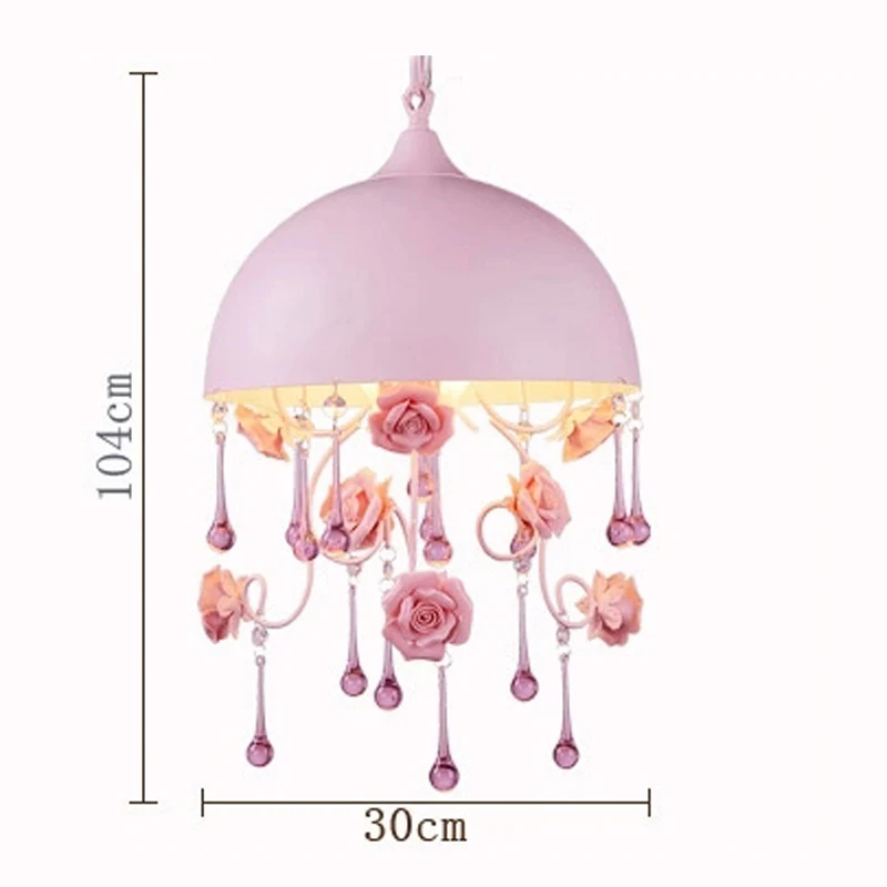 Современная розовая люстра светильник ing приспособление E14 Европейский