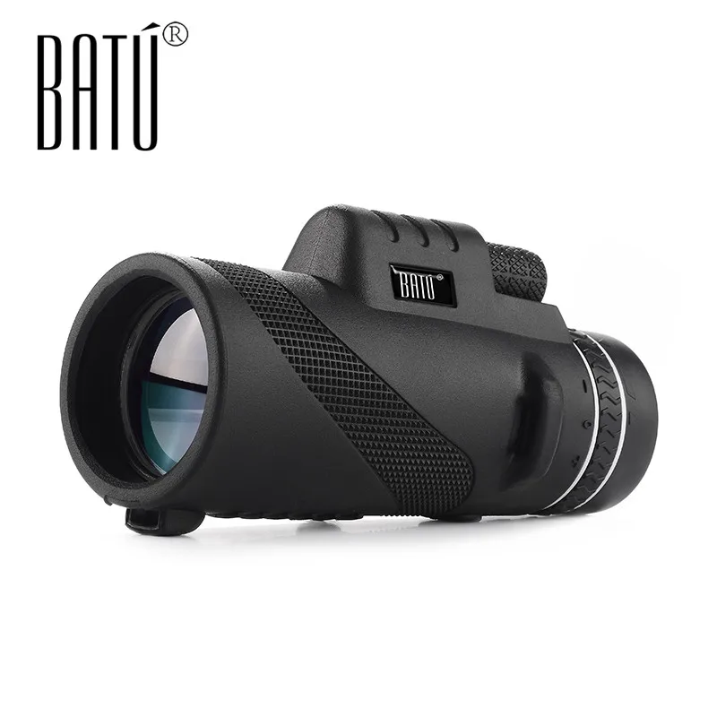 BATU 10*40 NO night vision HD Monoculars powerful multi-coated nautical waterproof telescope BAK4 prism Monocular | Инструменты