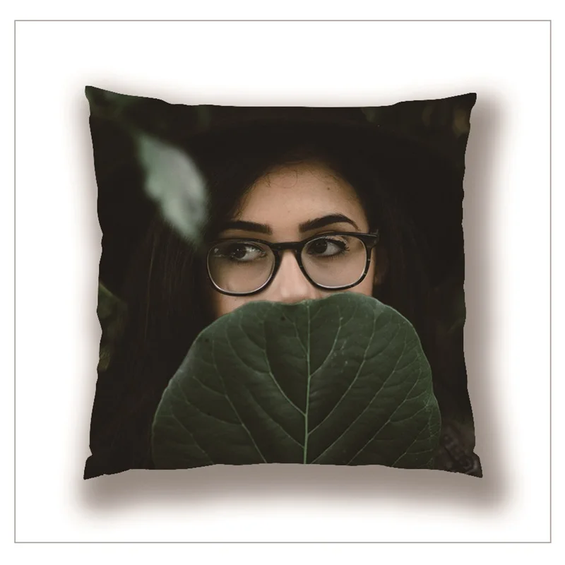 Тропические растения зеленые листья монстера накидки на подушки Необычные