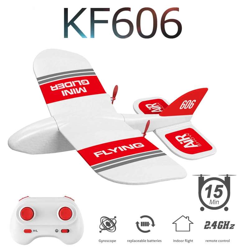 KF606 2 4 Ghz RC самолет летающий EPP планер из пеноматериала игрушечный 15 минут Fligt Time RTF