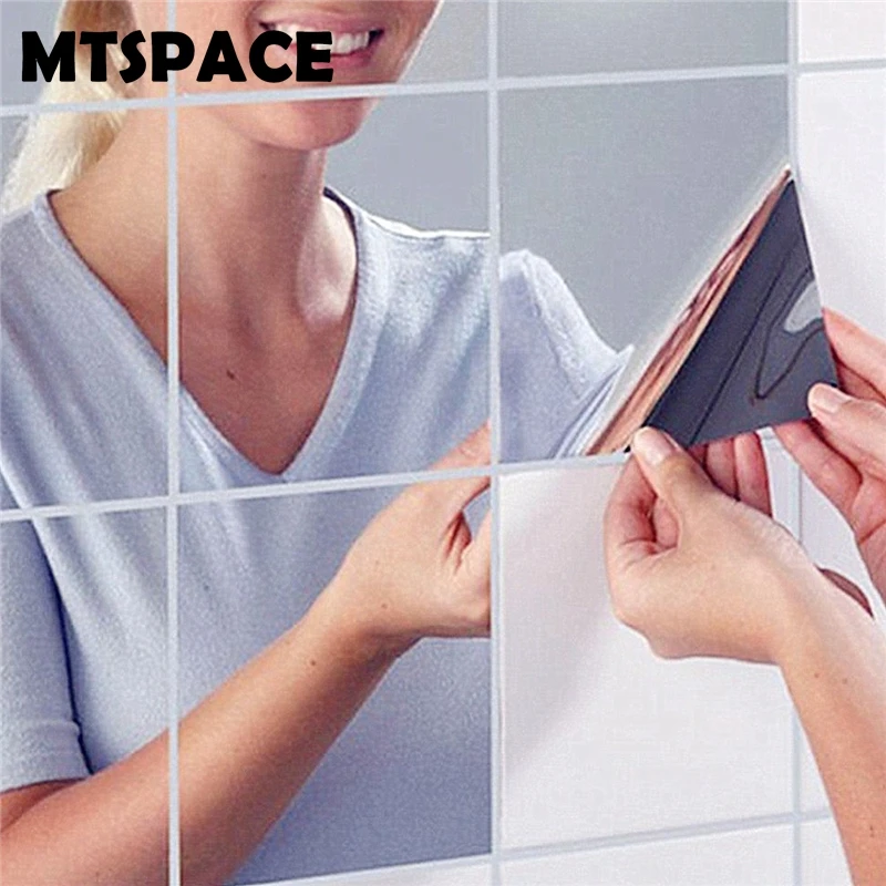 Зеркальные настенные наклейки MTSPACE 9 шт./компл. самоклеящиеся зеркальные 3D