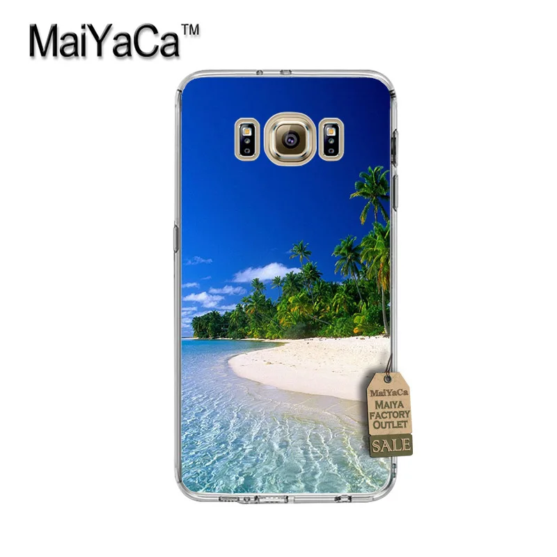 MaiYaCa красивый пляжный город пейзаж Мягкий ТПУ чехол для телефона аксессуары Samsung