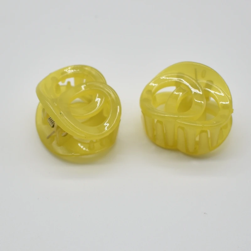 4 шт. 3 см краб для волос в форме Луны стиле ретро милые красочные зажимы