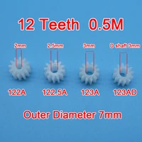 sample order 10pcs 12 teeth gear 0 5m 122a 123a 122 5a 123ad toy model aircraft parts gears