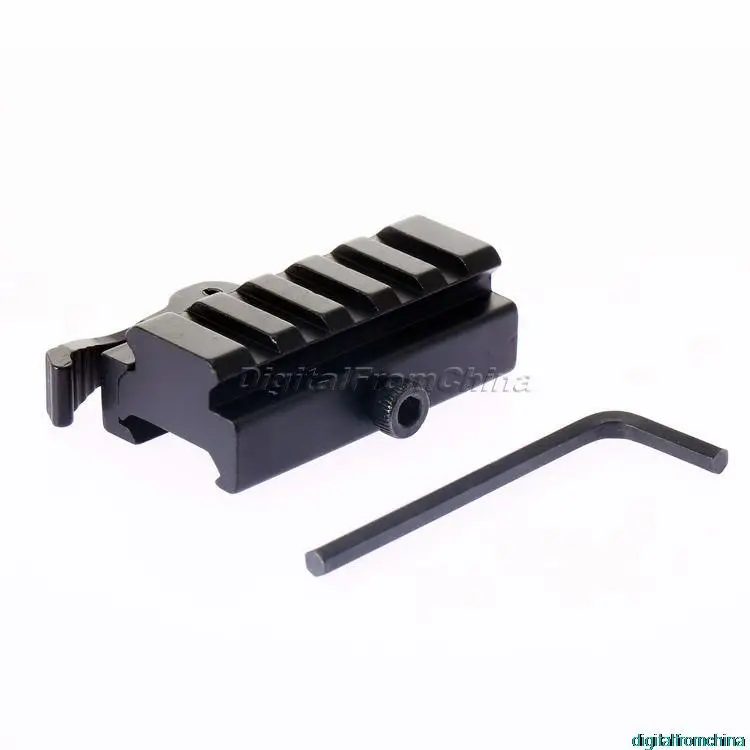 

Aluminum Hunting Tactical 5 Slots Lever Lock Quick Detach Riser Quick Release Mount Adapter Base For 20mm Picatinny Weaver Rail
