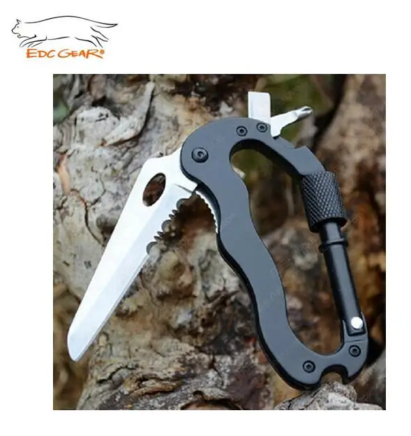EDCGEAR 5 в 1 для выживания на природе Алюминий Многофункциональный Ножи отвертки