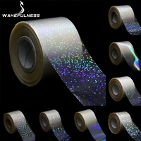 1roll holographic starry sky nail foils transparent laser point nail art transfer stickers decals manicure decorations