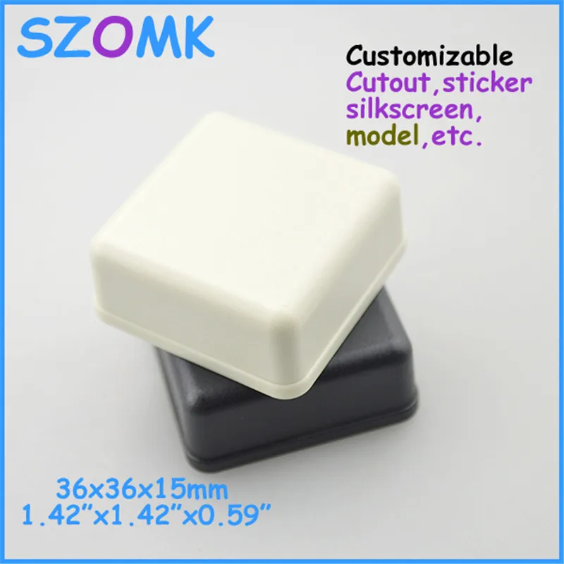 Китайский рынок электронных проектных коробок пластиковый корпус (1 шт.) 36*36*15 мм