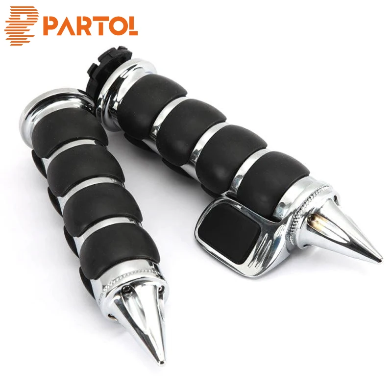 Partol пара алюминиевых резиновых подкладок для мотоциклов ручные ручки трос