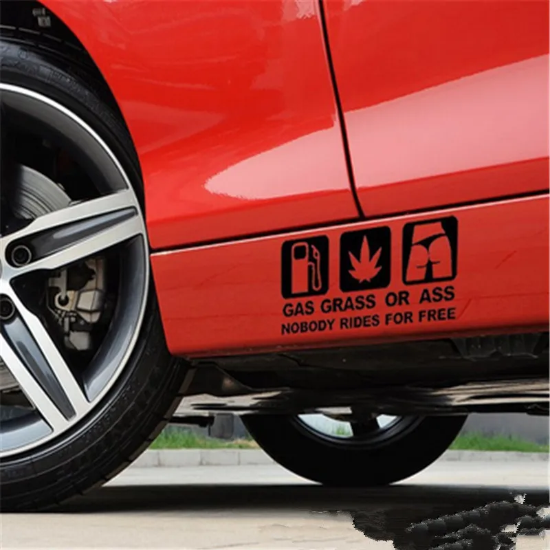 ПРИВЕТ СМЕШНО 2 Шт. Новый Стикер 4 цветов ГАЗА ТРАВЫ ИЛИ ASS НИКТО НЕ ЕДЕТ БЕСПЛАТНО