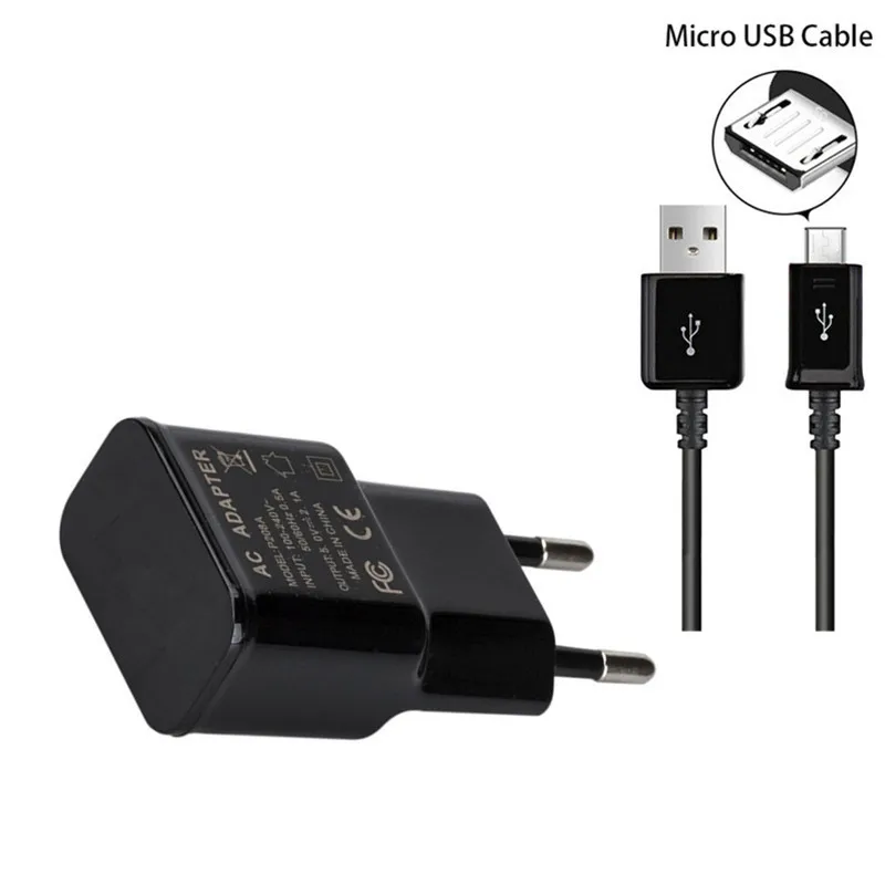 USB 5 в 210 А AC дорожное Сетевое зарядное устройство адаптер + кабель Micro для HTC One M7 M8 M9