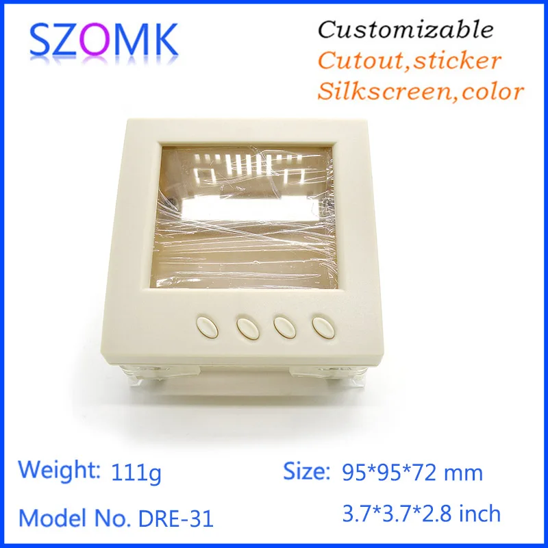 Пластиковый корпус для жк дисплея szomk (4 шт.) 95*95*72 мм пластиковые коробки