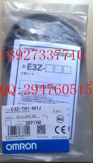 [ZOB] 100% Новый оригинальный OMRON Omron фотоэлектрический переключатель E3Z-T61-M1J 0 3 м |