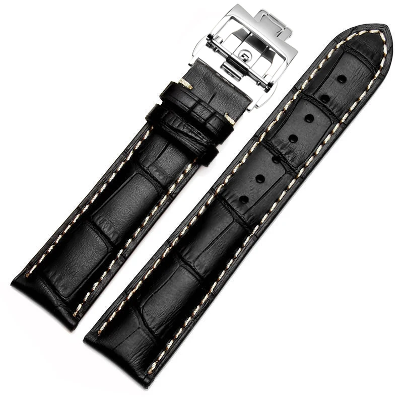 Альтернатива часы Blancpain, ремешок для часов, Vacheron Constantin, маленький кожаный ремешок для часов, крокодиловый ремешок для часов 192021 22 мм - Цвет ремешка: 1