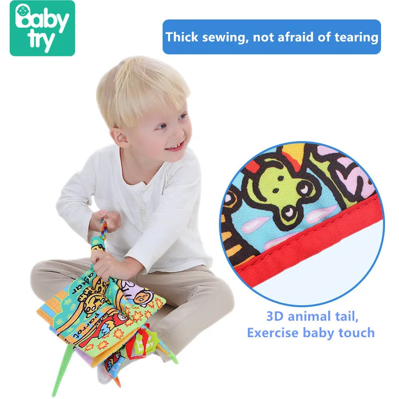 Babytry милые животные хвост младенческой Дети раннего развития ребенка