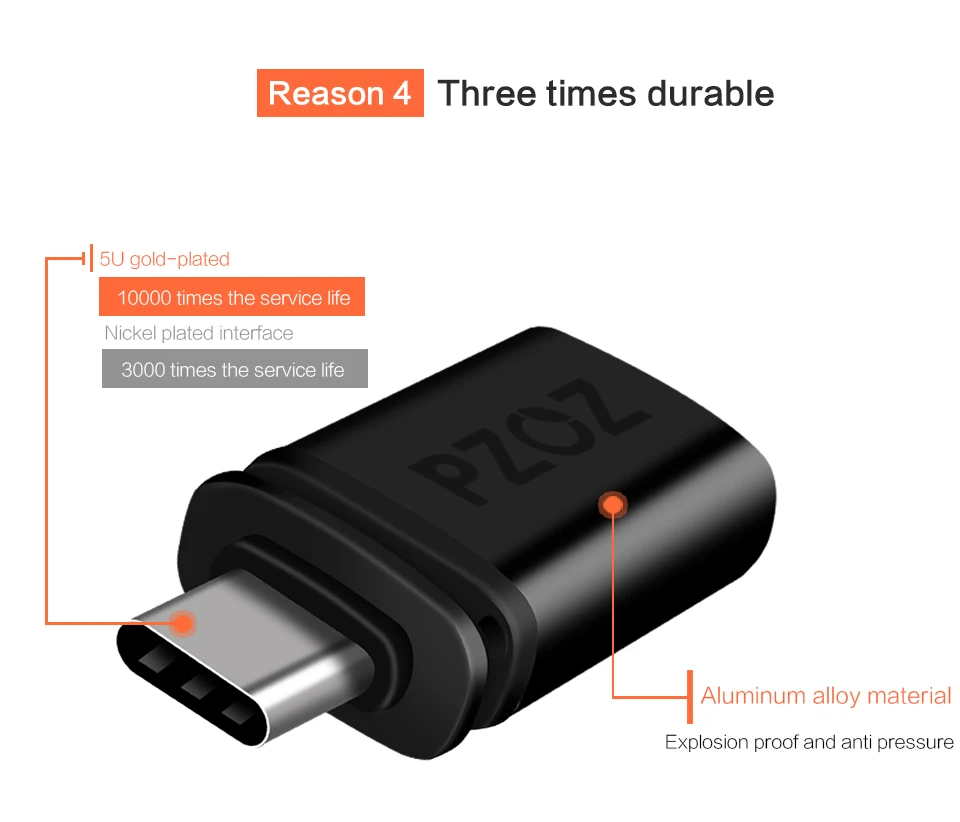 PZOZ адаптер типа otg-c 3,0 otg micro usb 3,0 зарядный преобразователь данных Тип c microusb Тип usbc для samsung one plus 6 android