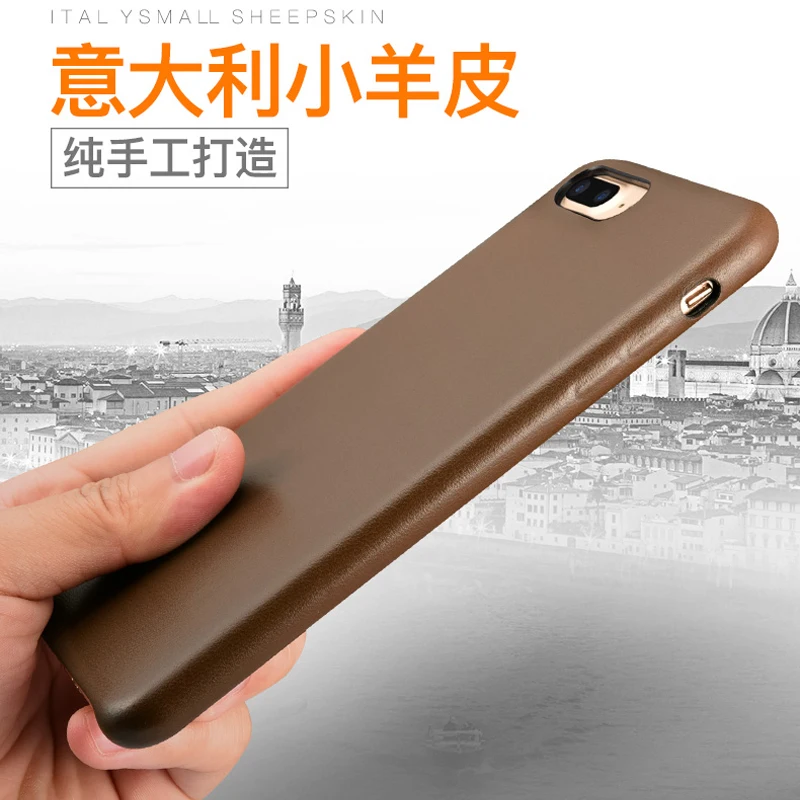 Super Touch Feeling Genuine Leather Case For Apple iPhone 7 8/ Plus Luxury Slim Phone Cases 8 Back Cover |