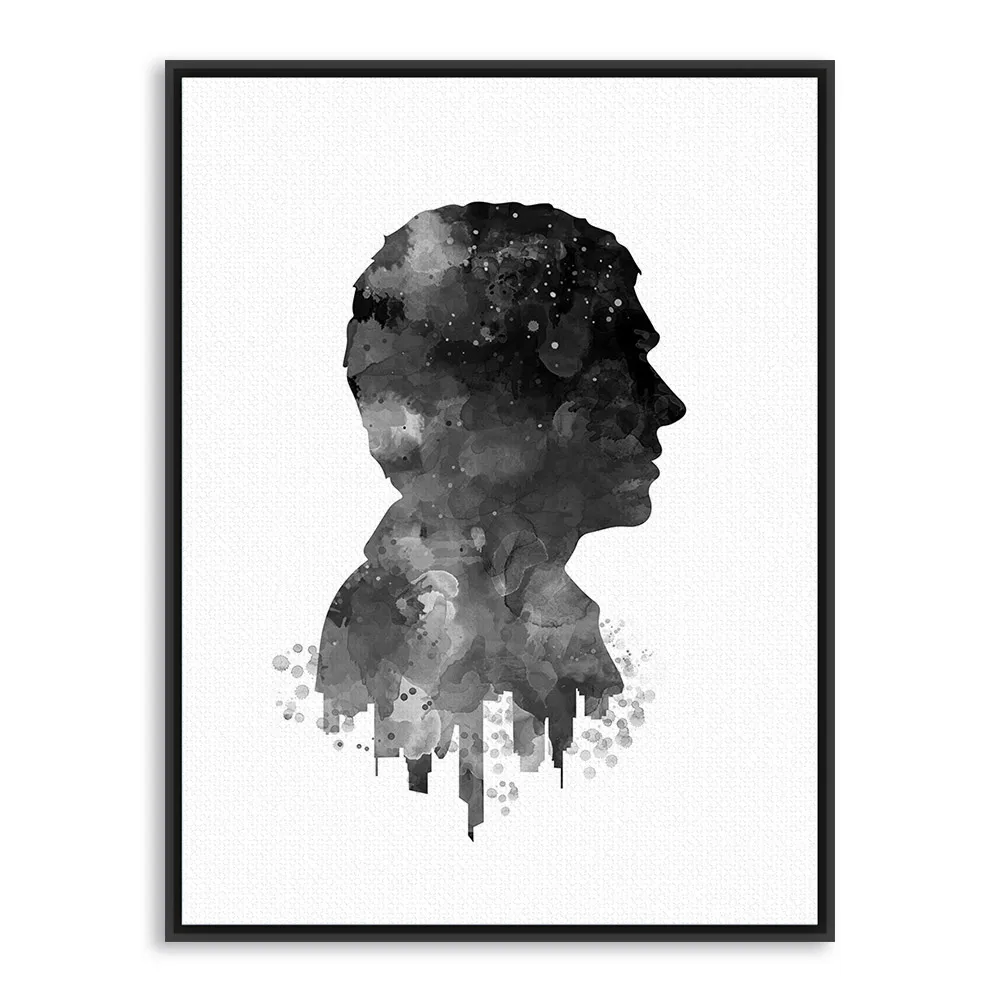 Акварель Sherlock Pop принты по мотивам фильмов и постеров абстрактный Холмс