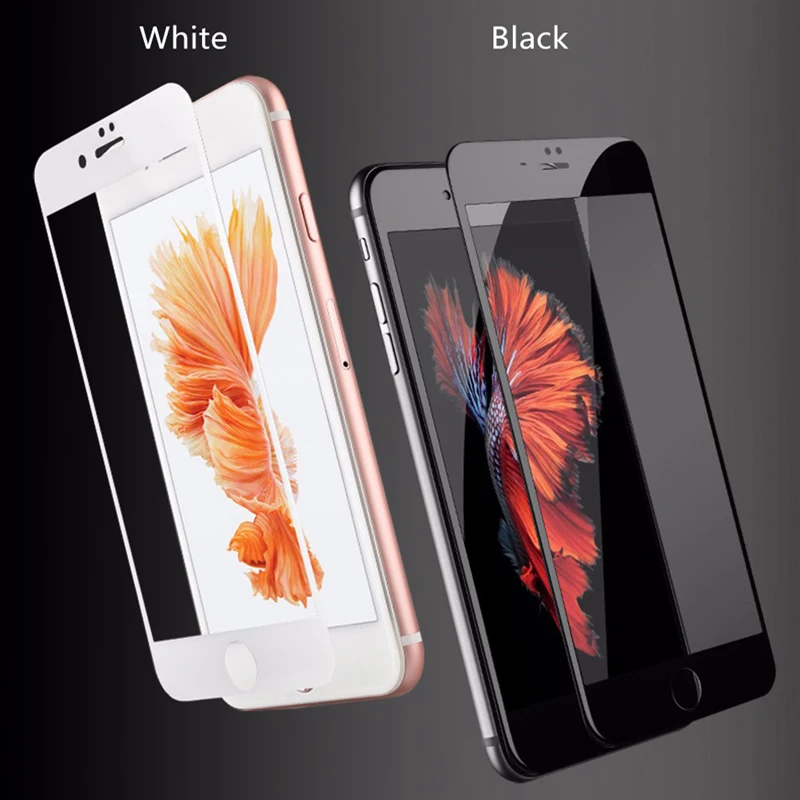Для iPhone 7 Plus 3d изогнутый край Полное покрытие телефона закаленное Стекло спереди