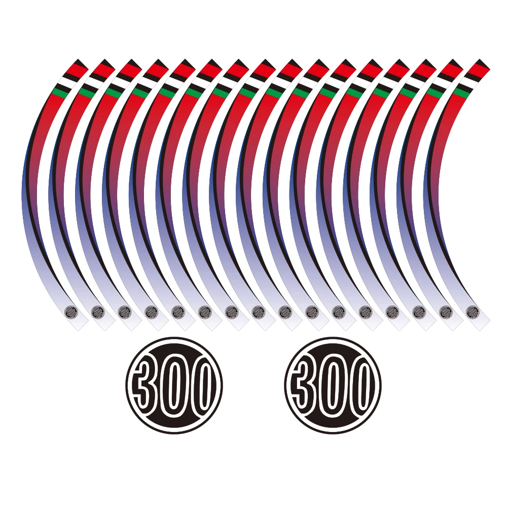 

KODASKIN 2D Emblem Sticker Decal Wheel Rim Sticker for Vespa GTS300 gts 300