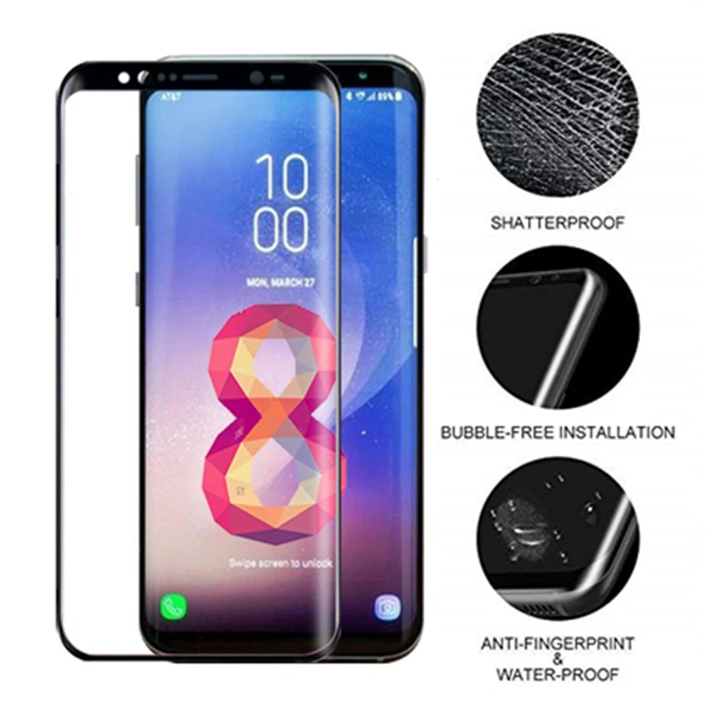 Для galaxy s7 edge закаленное стекло s9 пленка s8 plus для Samsung s6 защита экрана полное