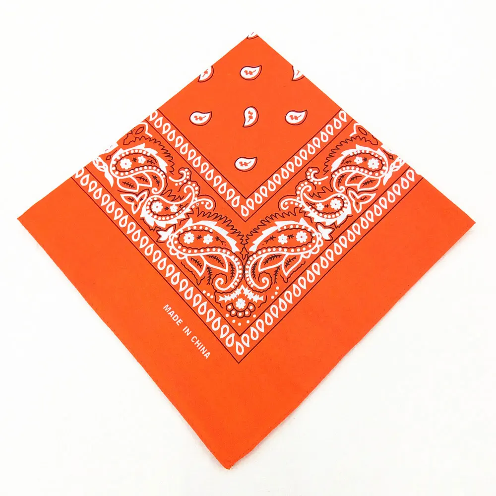 18 Fashion Women Hair Accessories Linen Bandana Scarf Square Female Bandanas Headwear Rock Cool Girls Multi Paisley Headbands - Цвет: 18