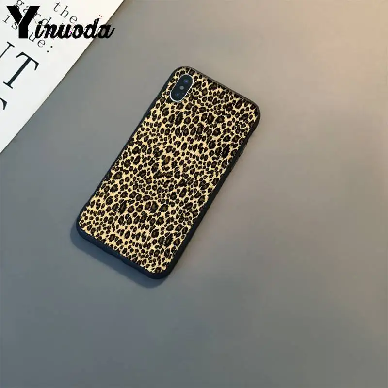 Yinuoda модный сексуальный леопардовый принт Черная пантера фаллоимитатор для iPhone6S