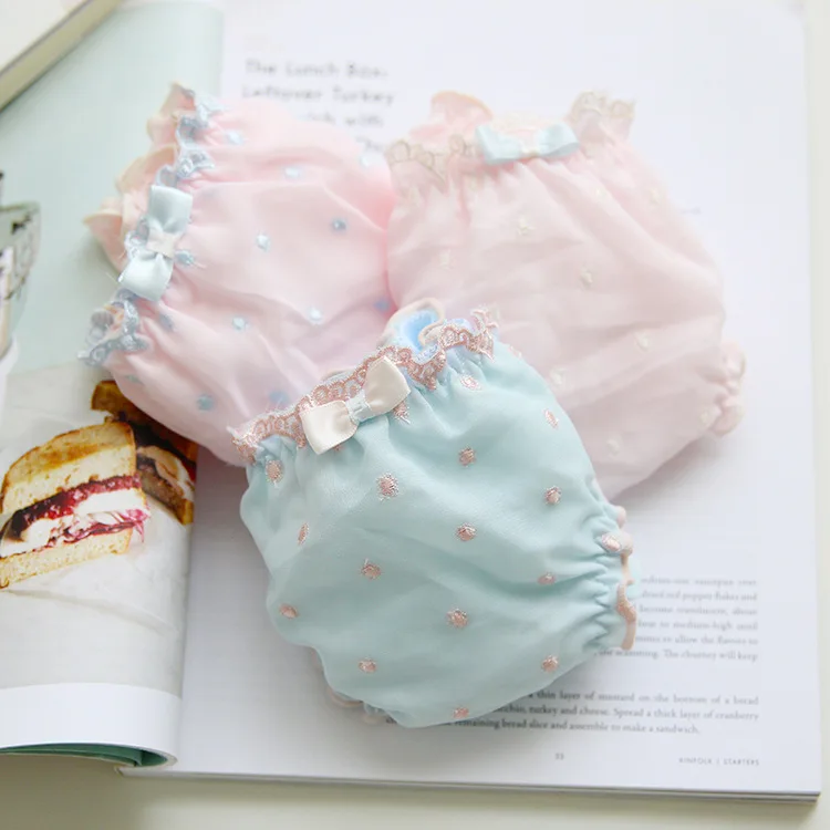 Бесшовное нижнее белье с вышивкой в японском стиле Соблазнительные трусики